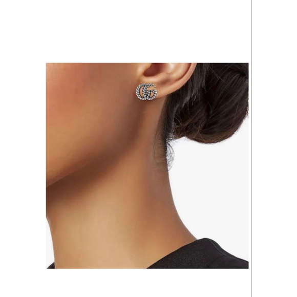 Gucci GG Marmont Sterling Silver Earrings - Picture 6 of 8